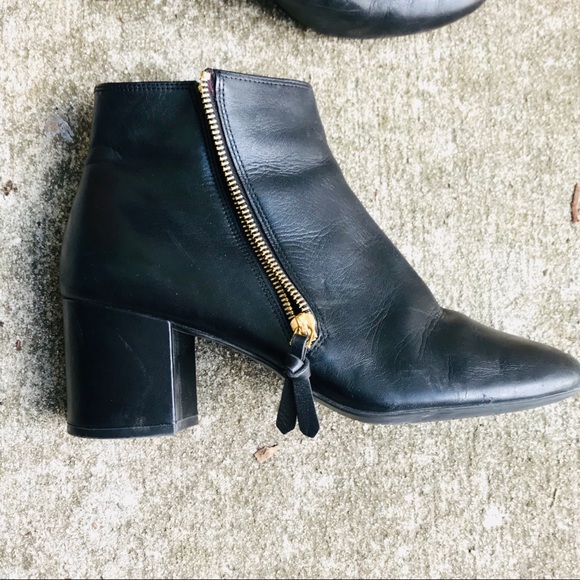 COLE HAAN SAYLOR GRAND black leather boots 9 - Picture 4 of 8